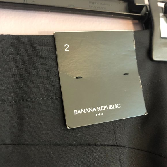 Banana Republic Mini Skirt Black 2 NWT - Picture 5 of 5